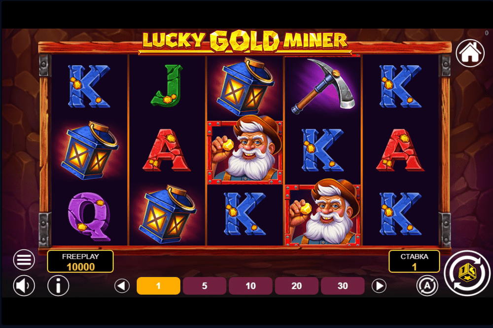 Скриншот игры Lucky Gold Miner
